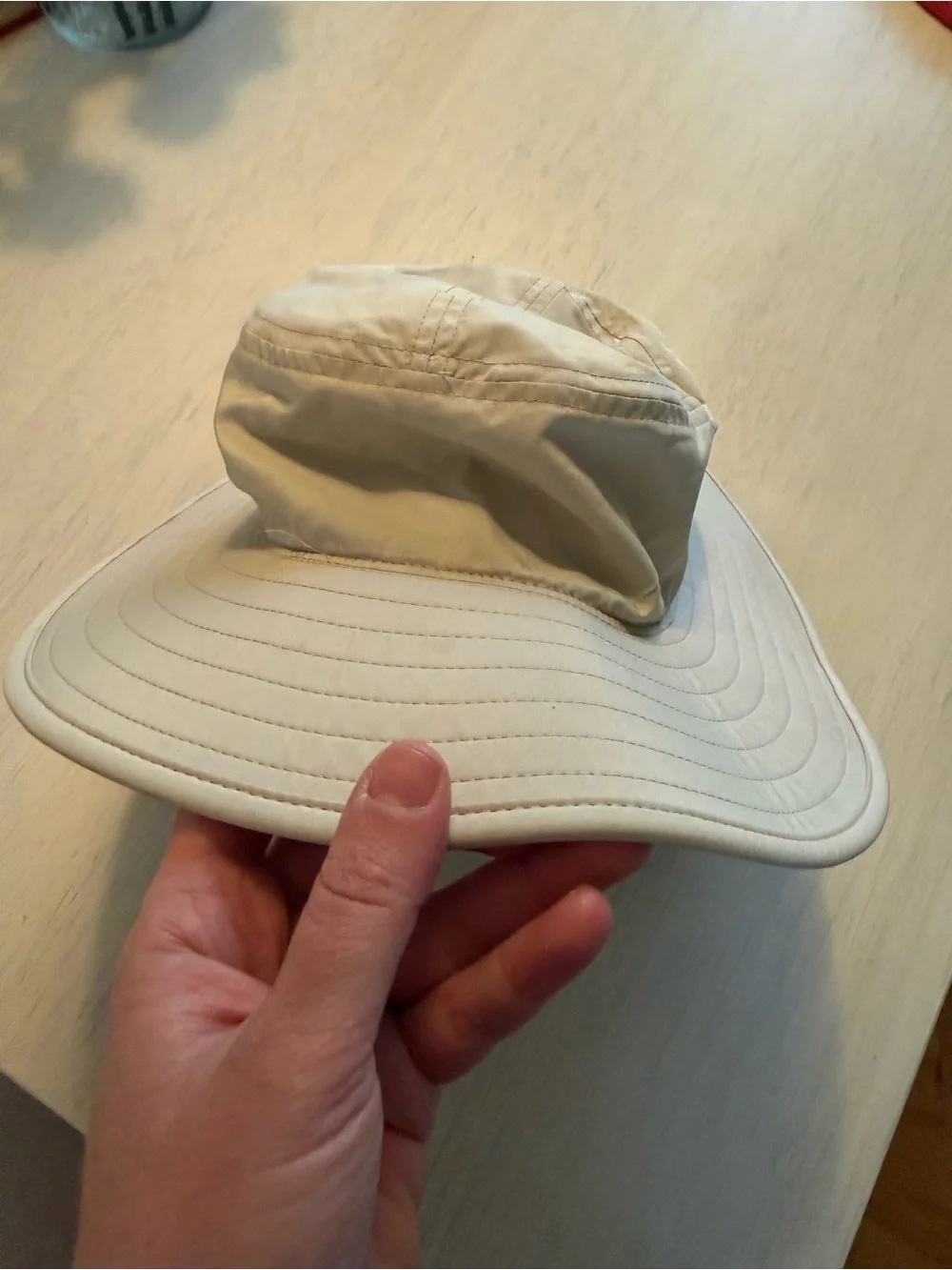 Sunday Wide-Brim Sun Hat in Light Beige